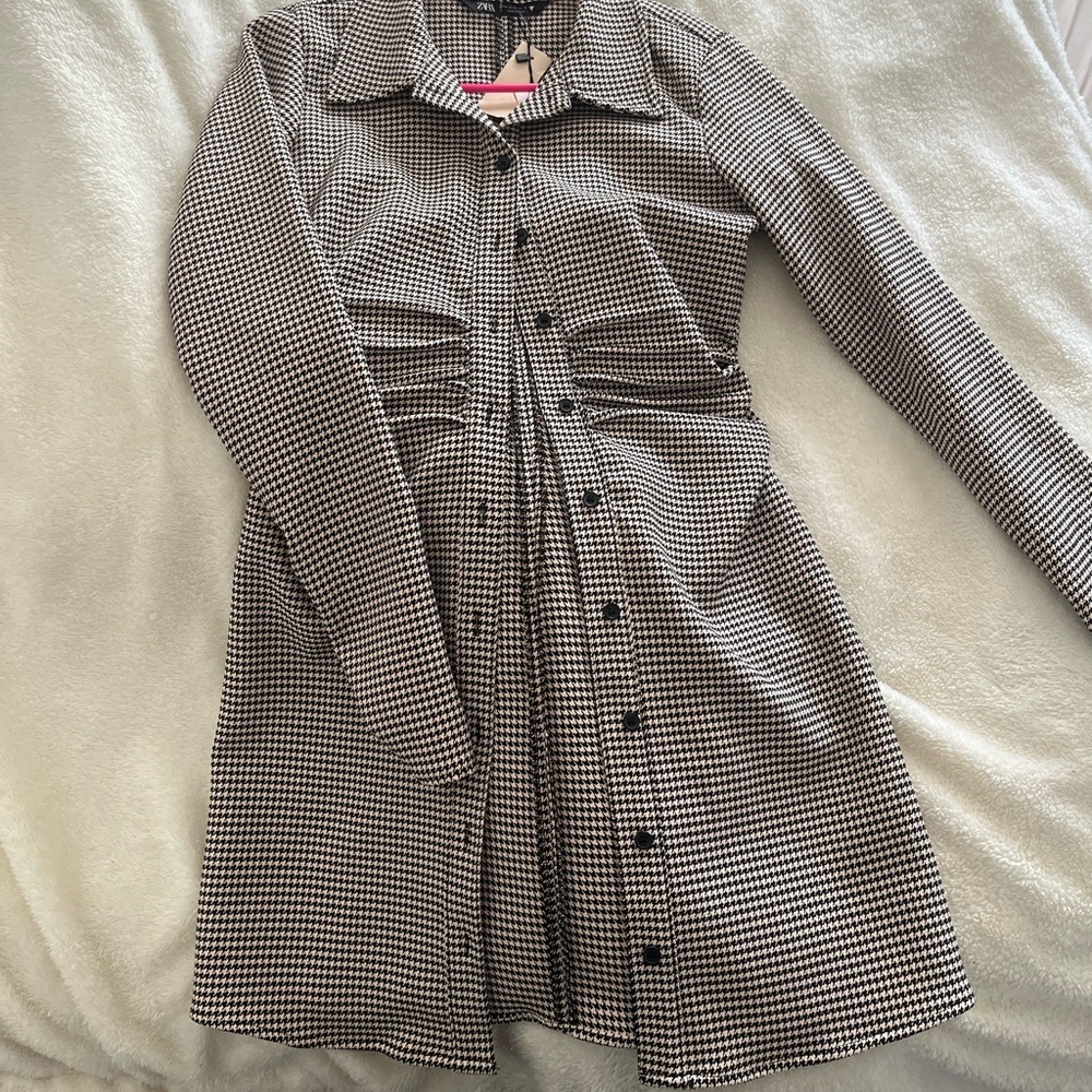 Zara button up dress